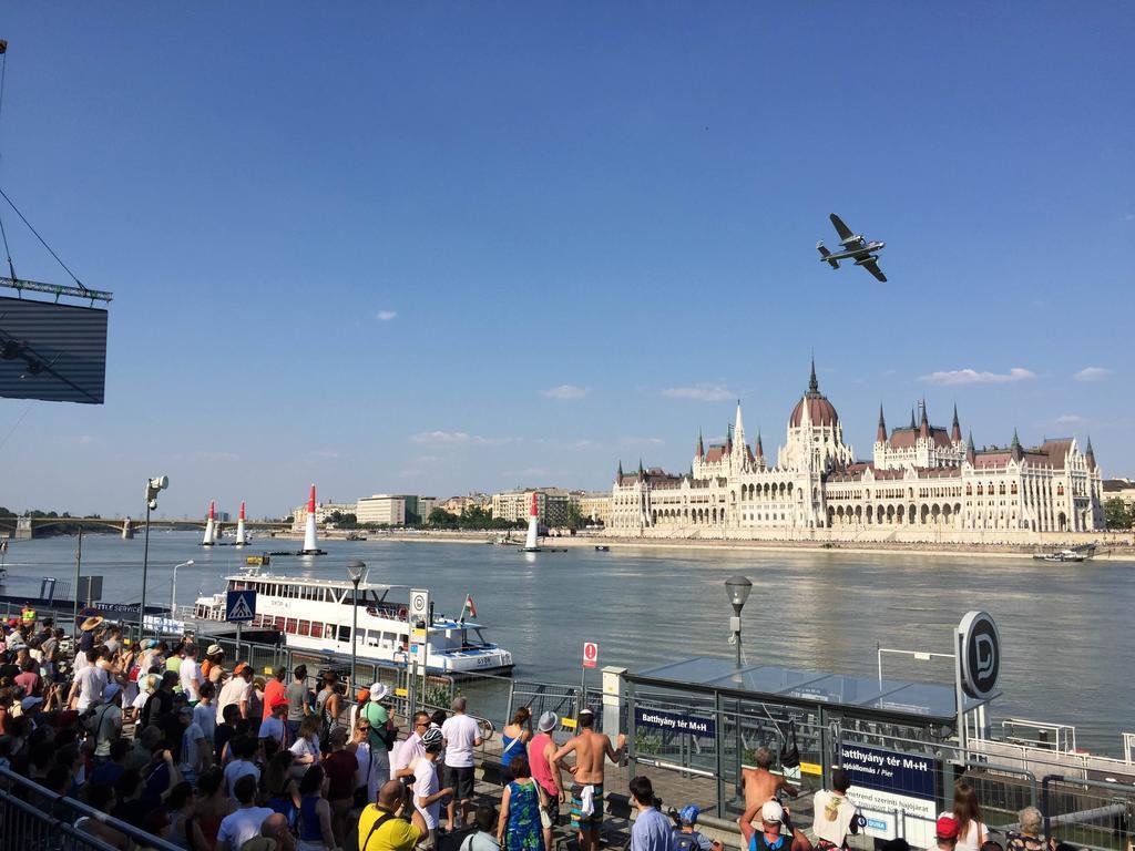 Bright Studio With Parliament View, Free Parking Budapest Værelse billede