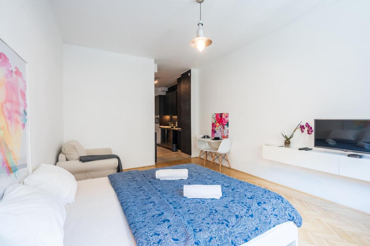 Bright Studio With Parliament View, Free Parking Budapest Eksteriør billede